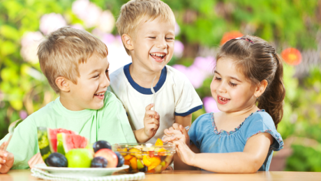 smile kids and healthy food